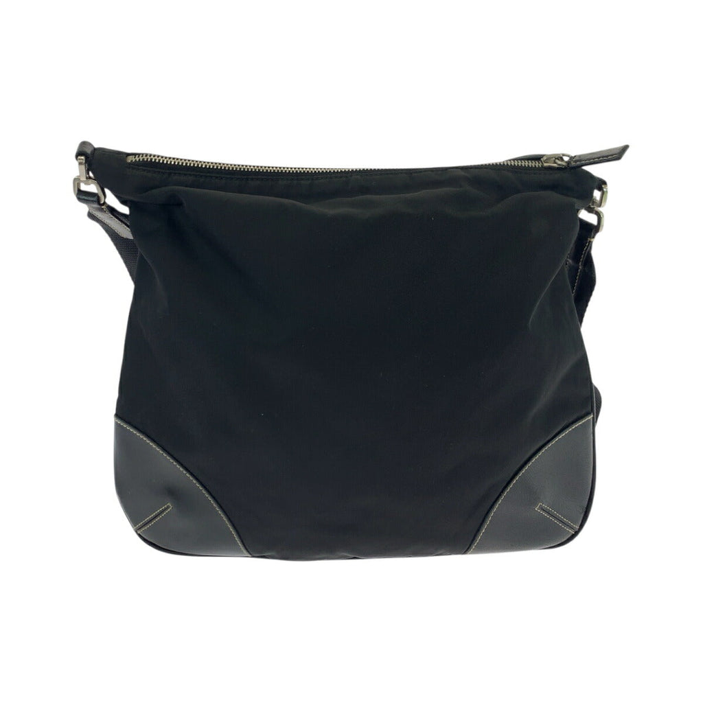 Prada Tessuto Triangle Logo Plate Nylon Shoulder Bag