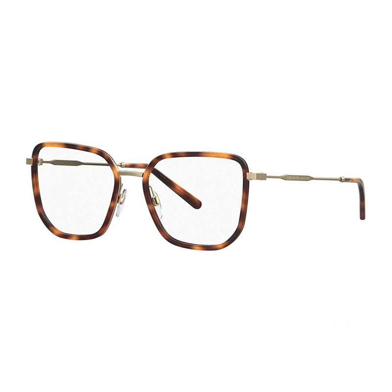 Marc Jacobs Eyeglasses Square Full Rim, Beige Frame and Clear Demo Lenses Lens MARC5370FWM00