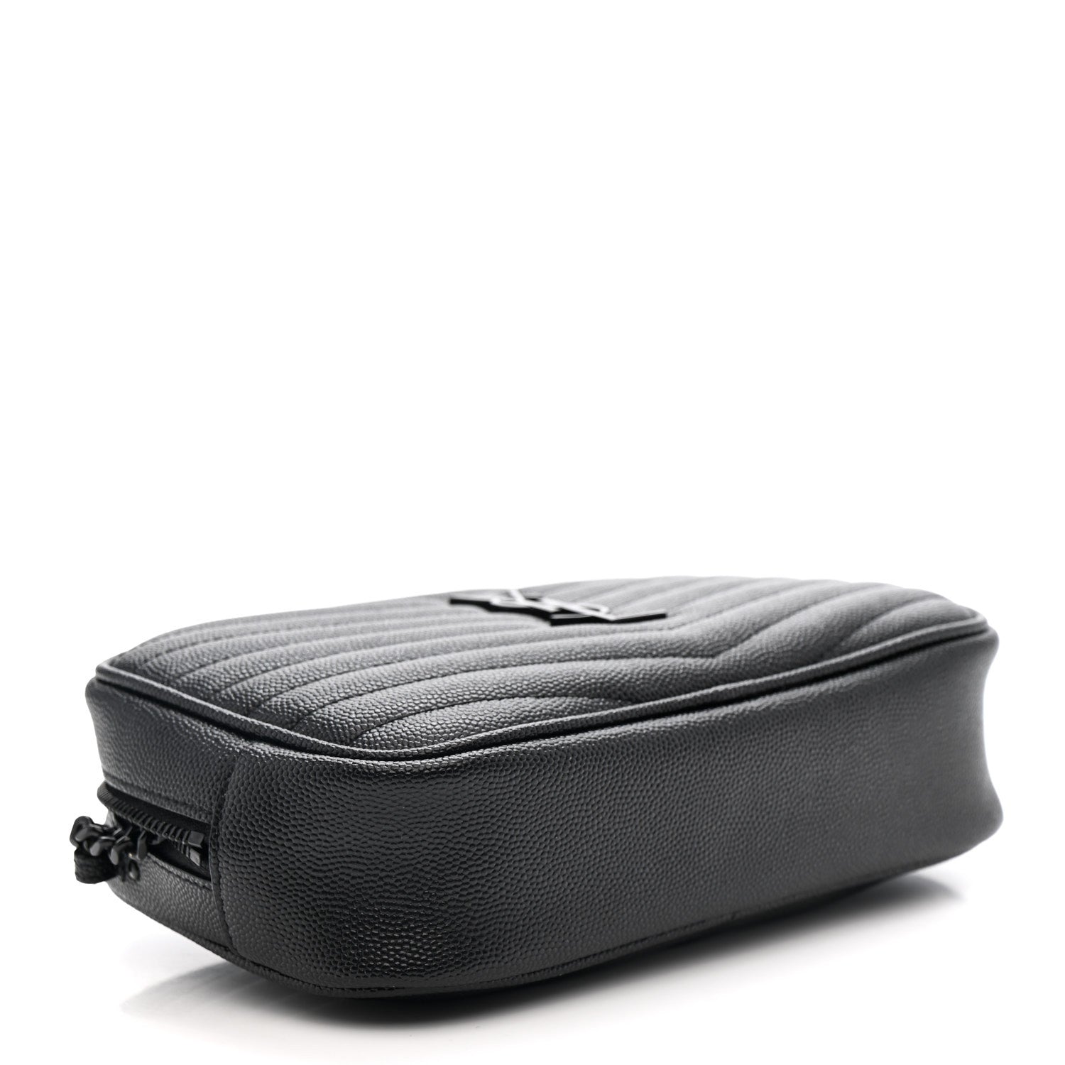 Grain De Poudre Matelasse Monochrome Monogram Mini Lou Camera Bag Black