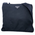 Prada Tessuto Triangle Logo Plate Nylon Shoulder Bag