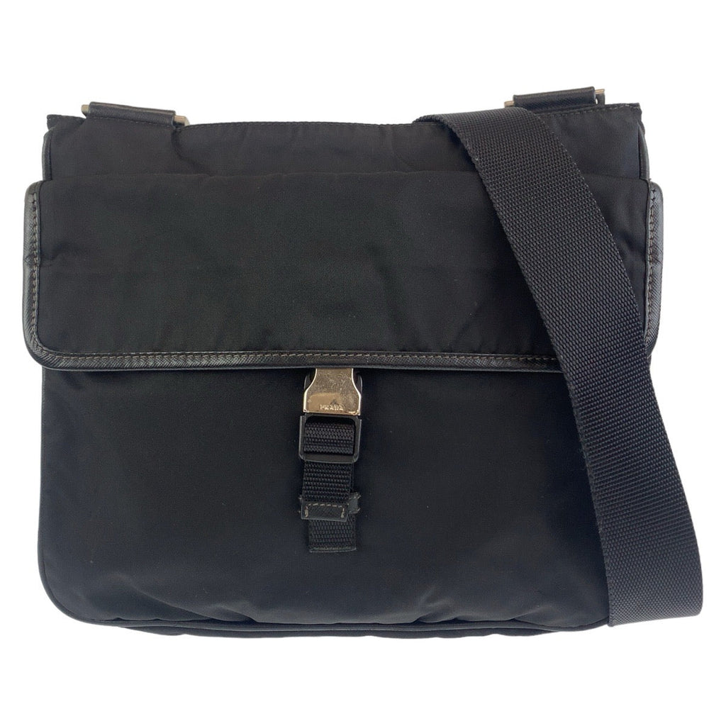 Prada Tessuto Triangle Logo Shoulder Bag