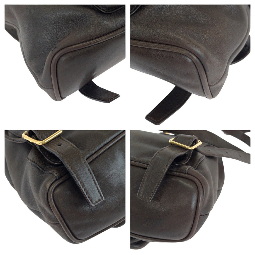 Gucci Bamboo Leather Backpack