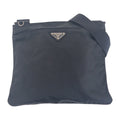Prada Tessuto Triangle Logo Plate Nylon Shoulder Bag