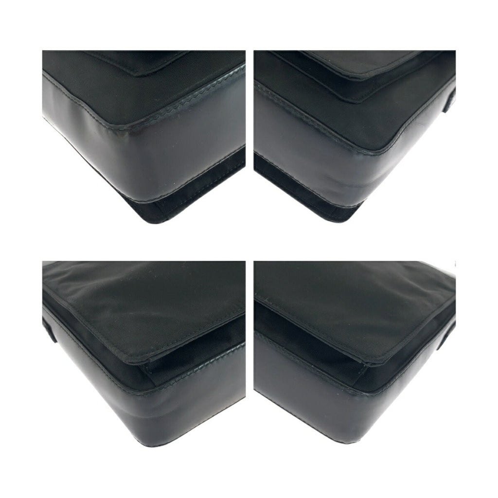 Prada Nylon Leather Shoulder Bag