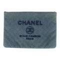 Chanel Deauville Sequin Denim Clutch Bag