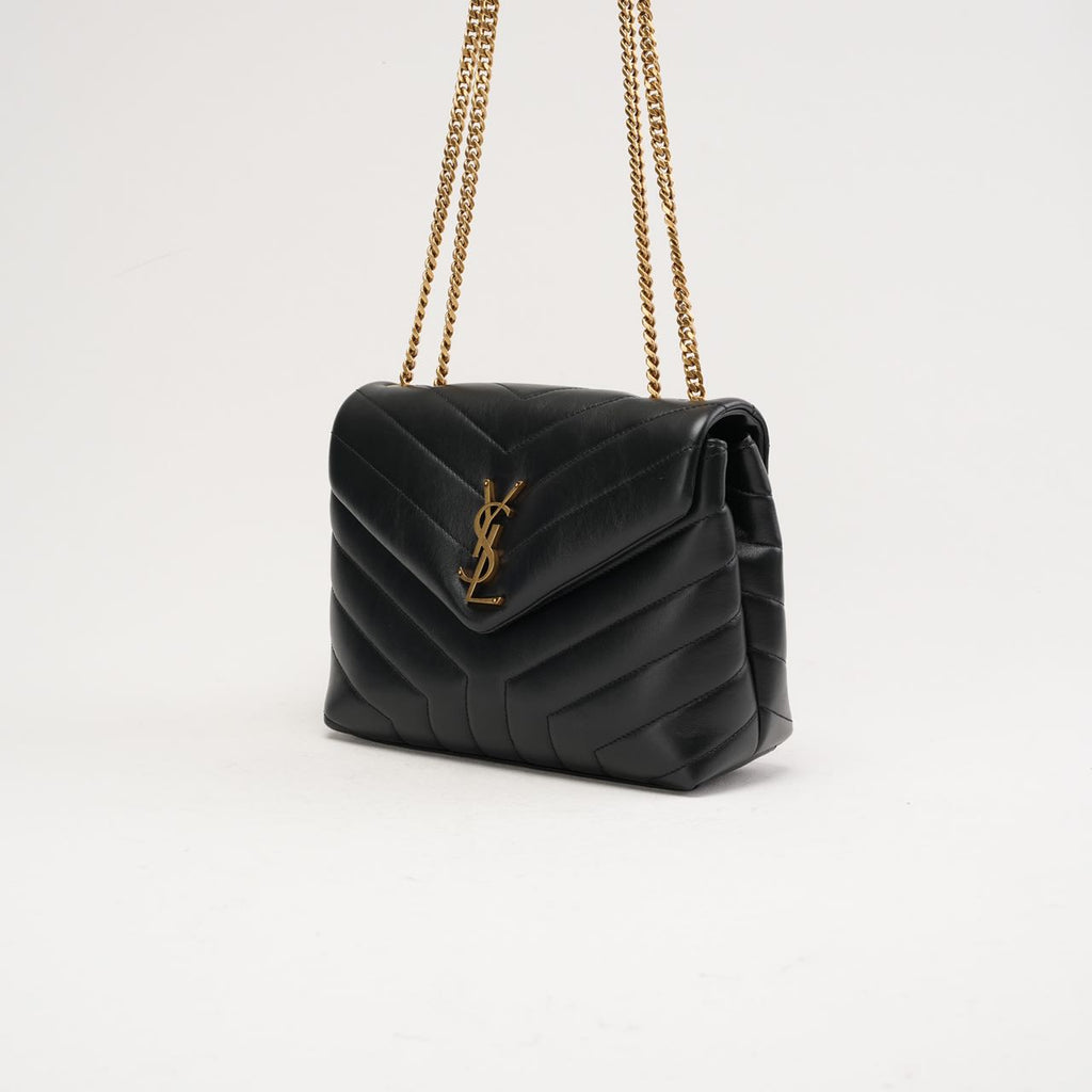 Saint Laurent Small LouLou Leather Black 2023