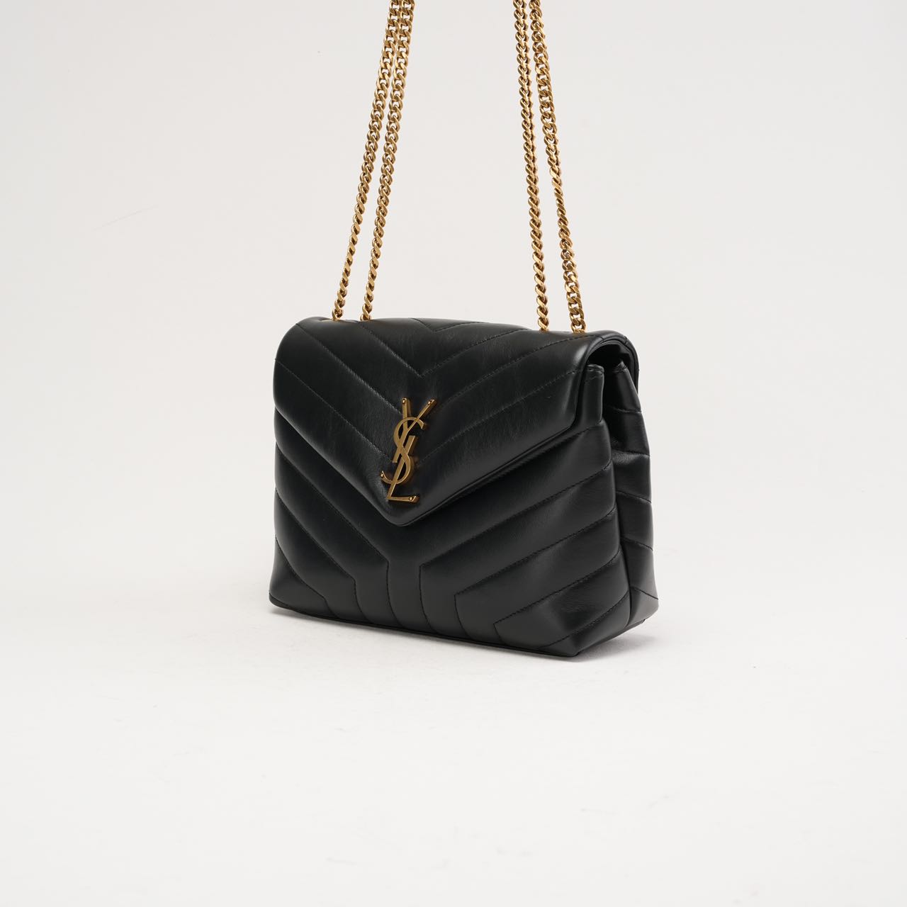 Saint Laurent Small LouLou Leather Black 2023