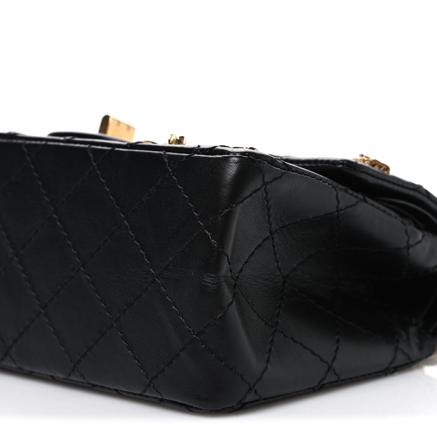 Aged Calfskin Lucky Charms 2.55 Reissue 224 Flap Black