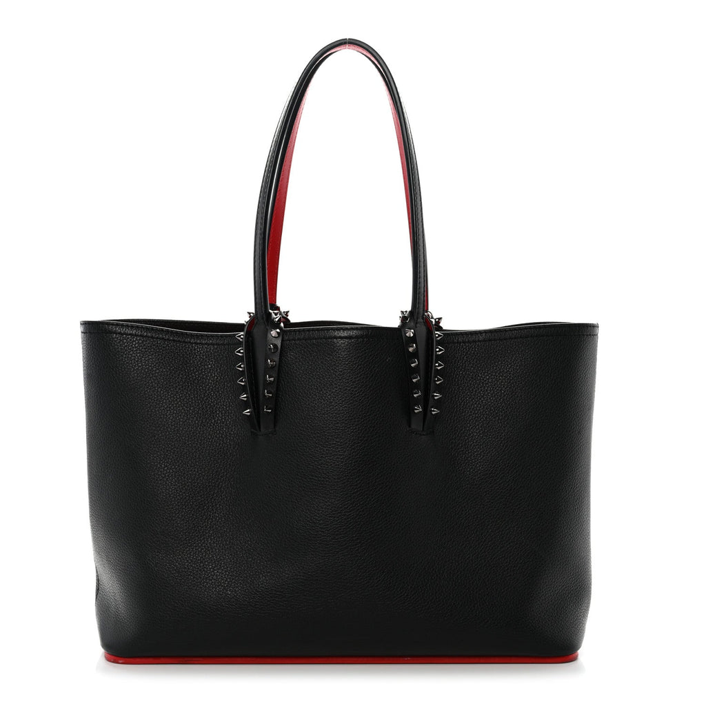Calfskin Spikes East West Cabata Tote Black