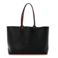 Calfskin Spikes East West Cabata Tote Black