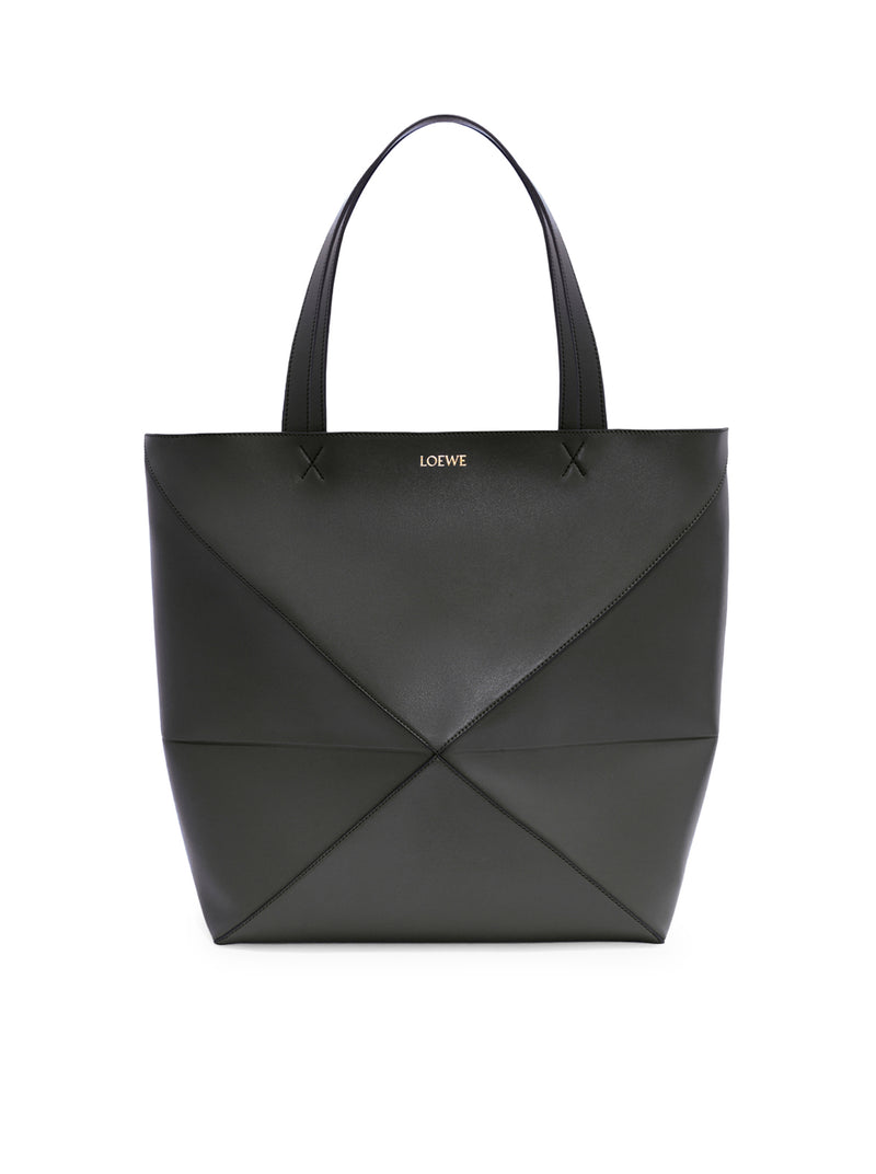 Loewe Men Puzzle Fold Tote Xl Bag In Polished Calfskin