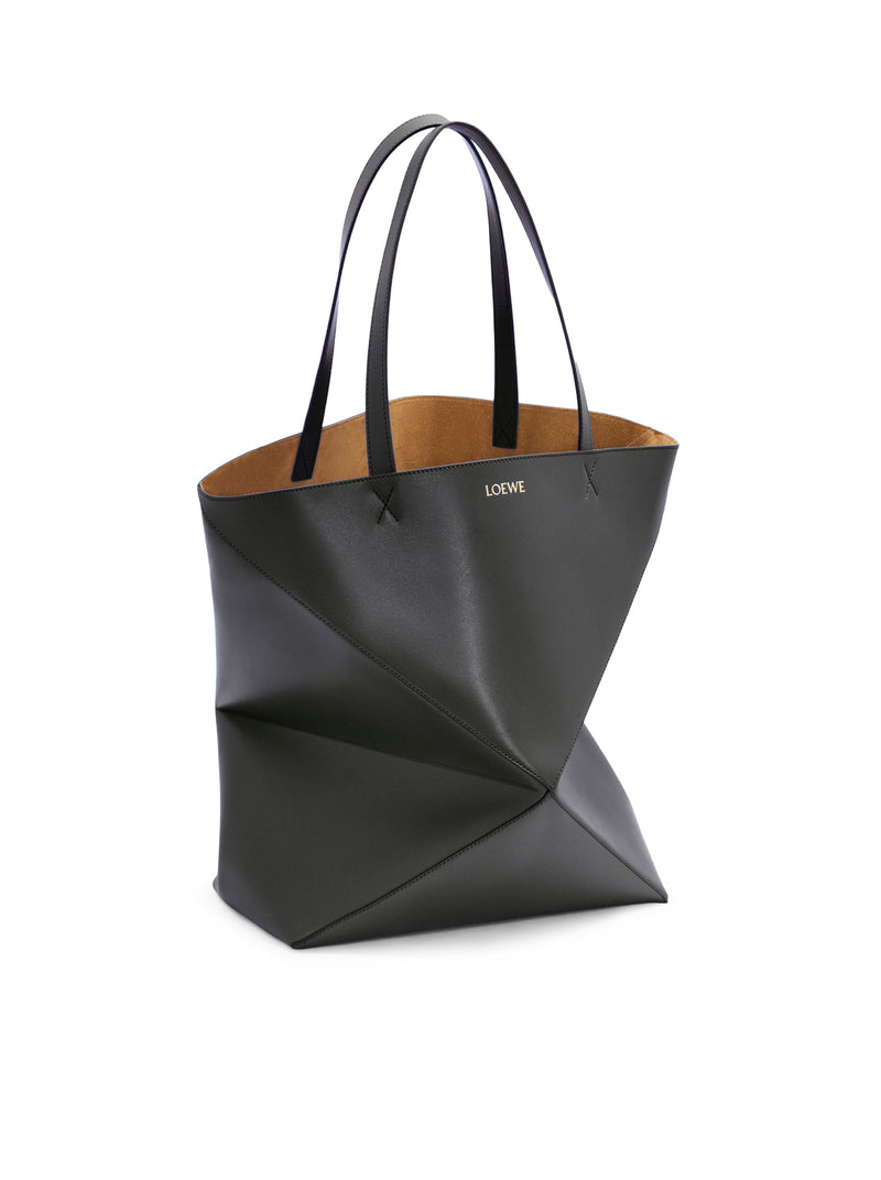 Loewe Men Puzzle Fold Tote Xl Bag In Polished Calfskin