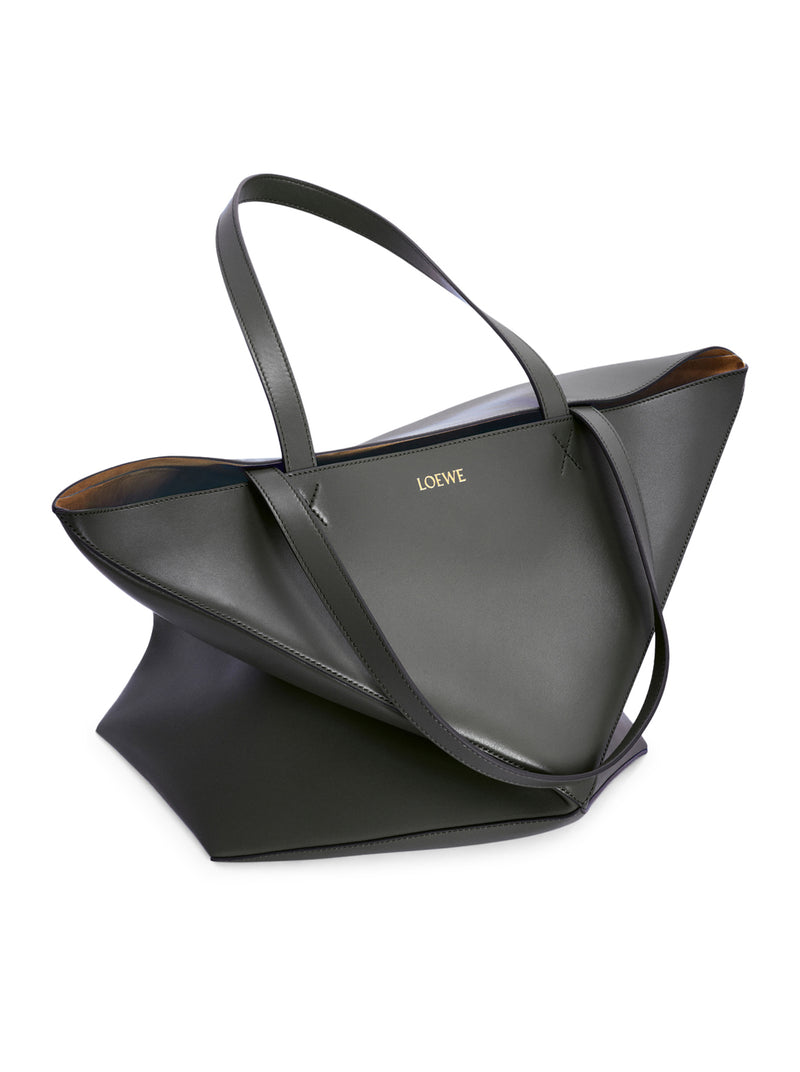 Loewe Men Puzzle Fold Tote Xl Bag In Polished Calfskin