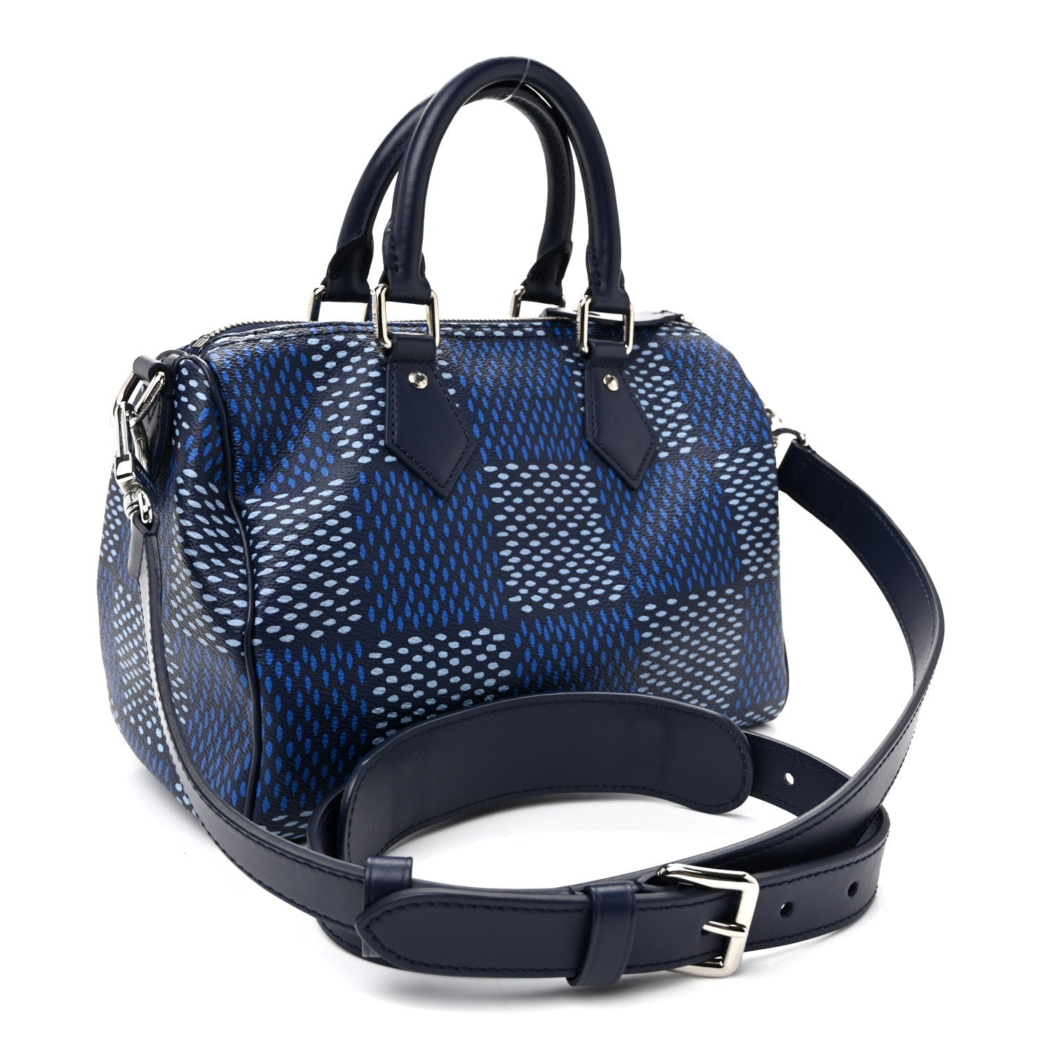 Damier Heritage Speedy Bandouliere 25 Blue