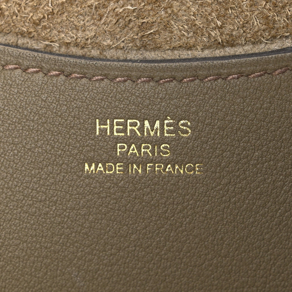 Taurillon Clemence Swift In-The-Loop 18 Bag Beige Marfa