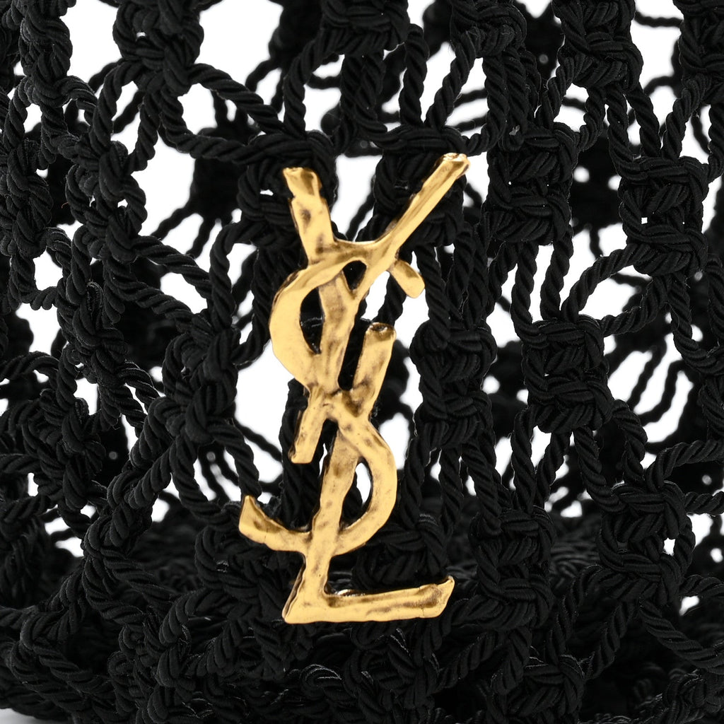 Crochet Small Shopping Bag Black
