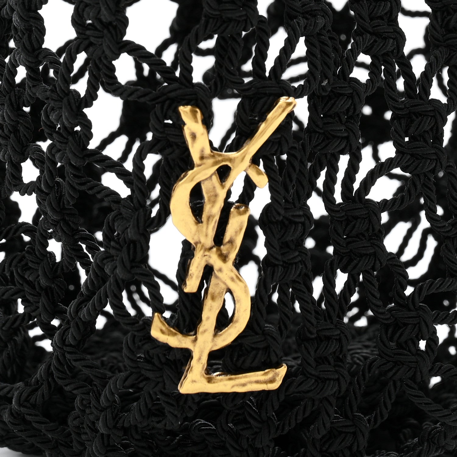 Crochet Small Shopping Bag Black