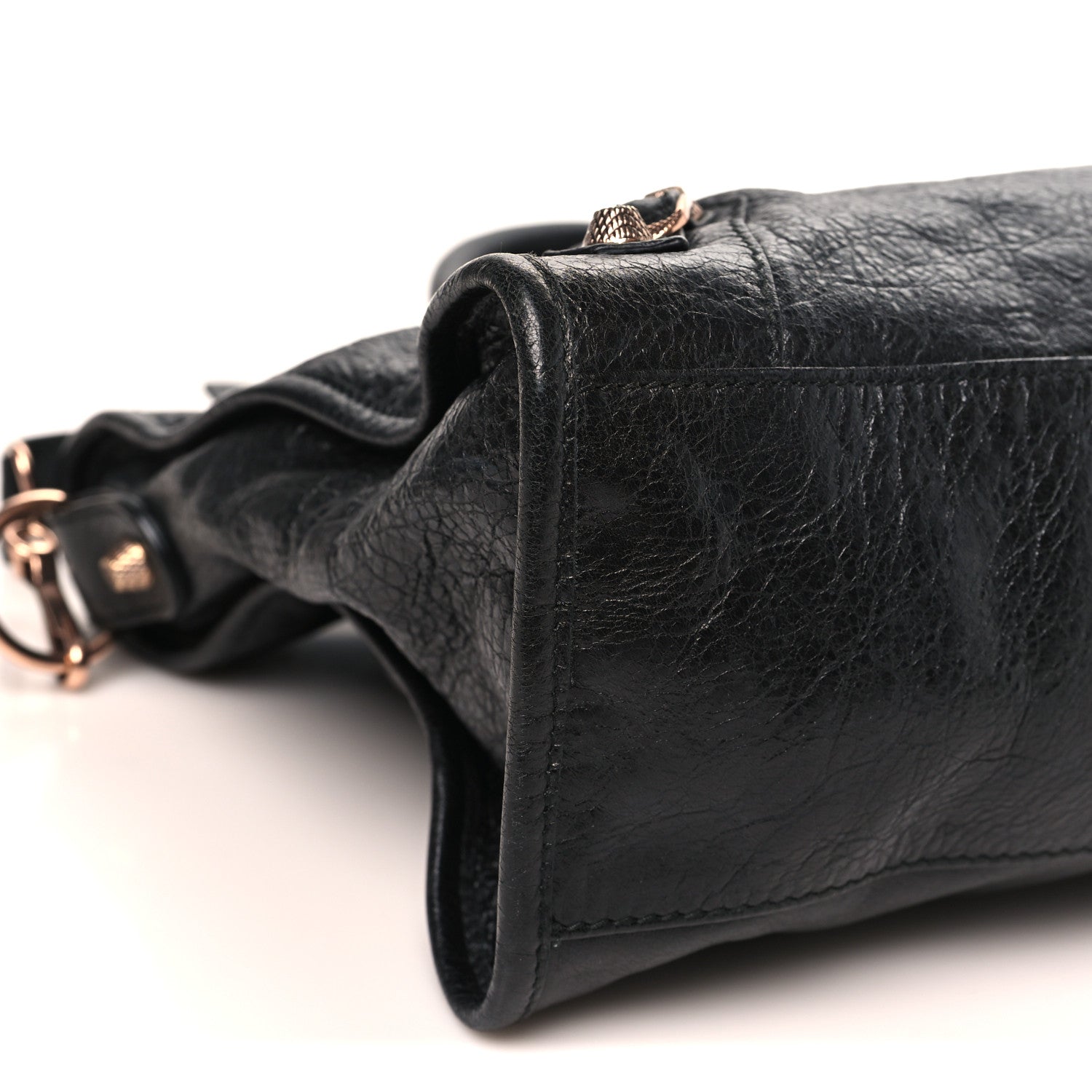 Agneau Giant 12 Rose Gold Hardware City Black