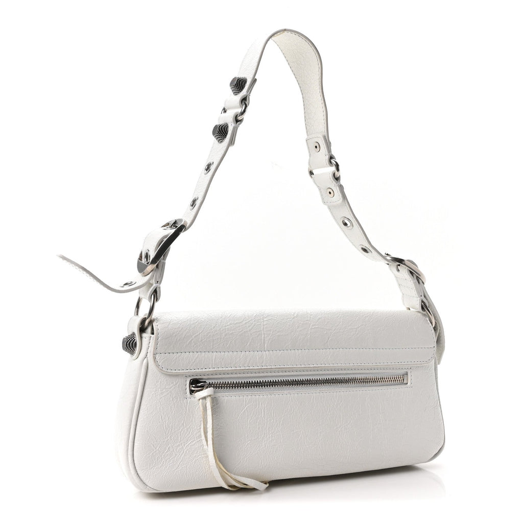 Agneau Arena Small Le Cagole Sling Bag Optic White