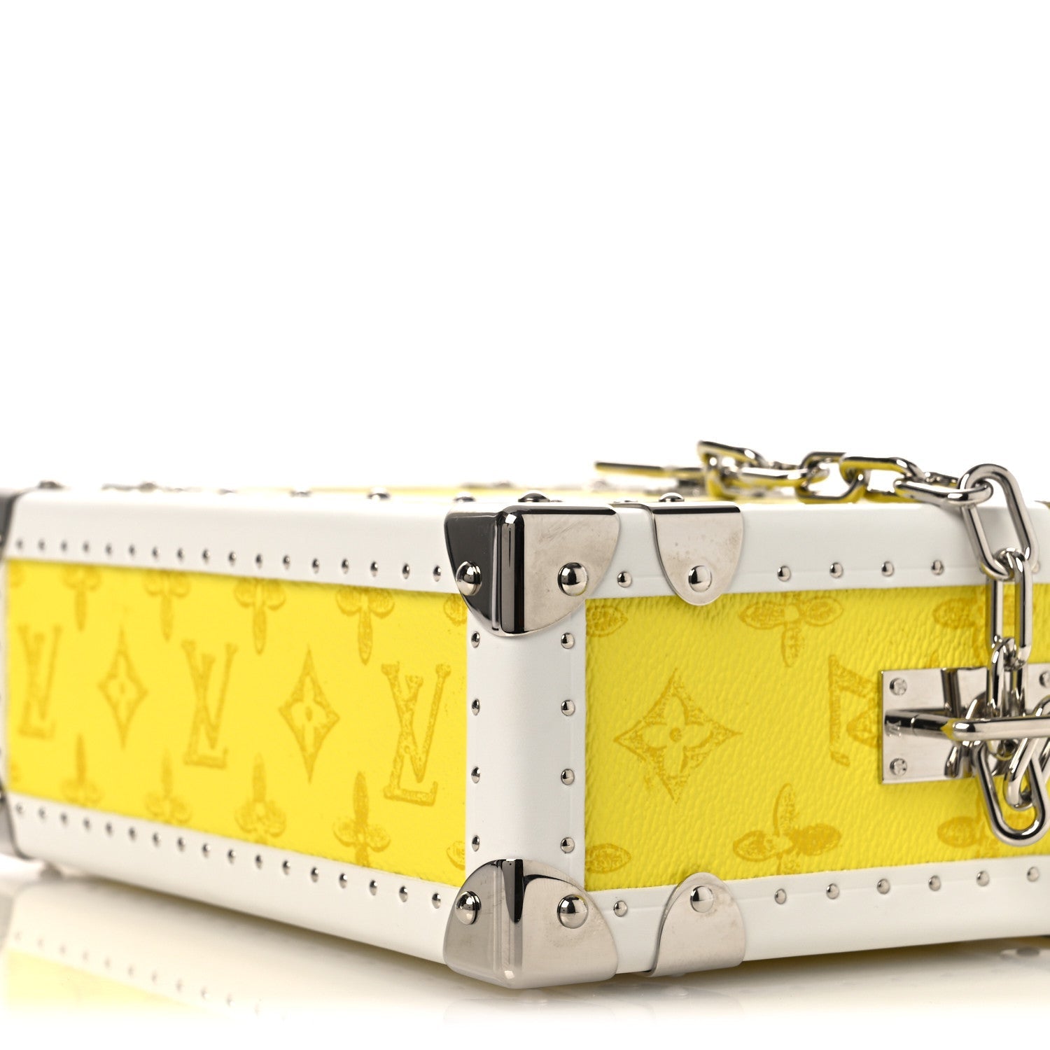 Vintage Monogram Everyday LV Clutch Trunk Jaune