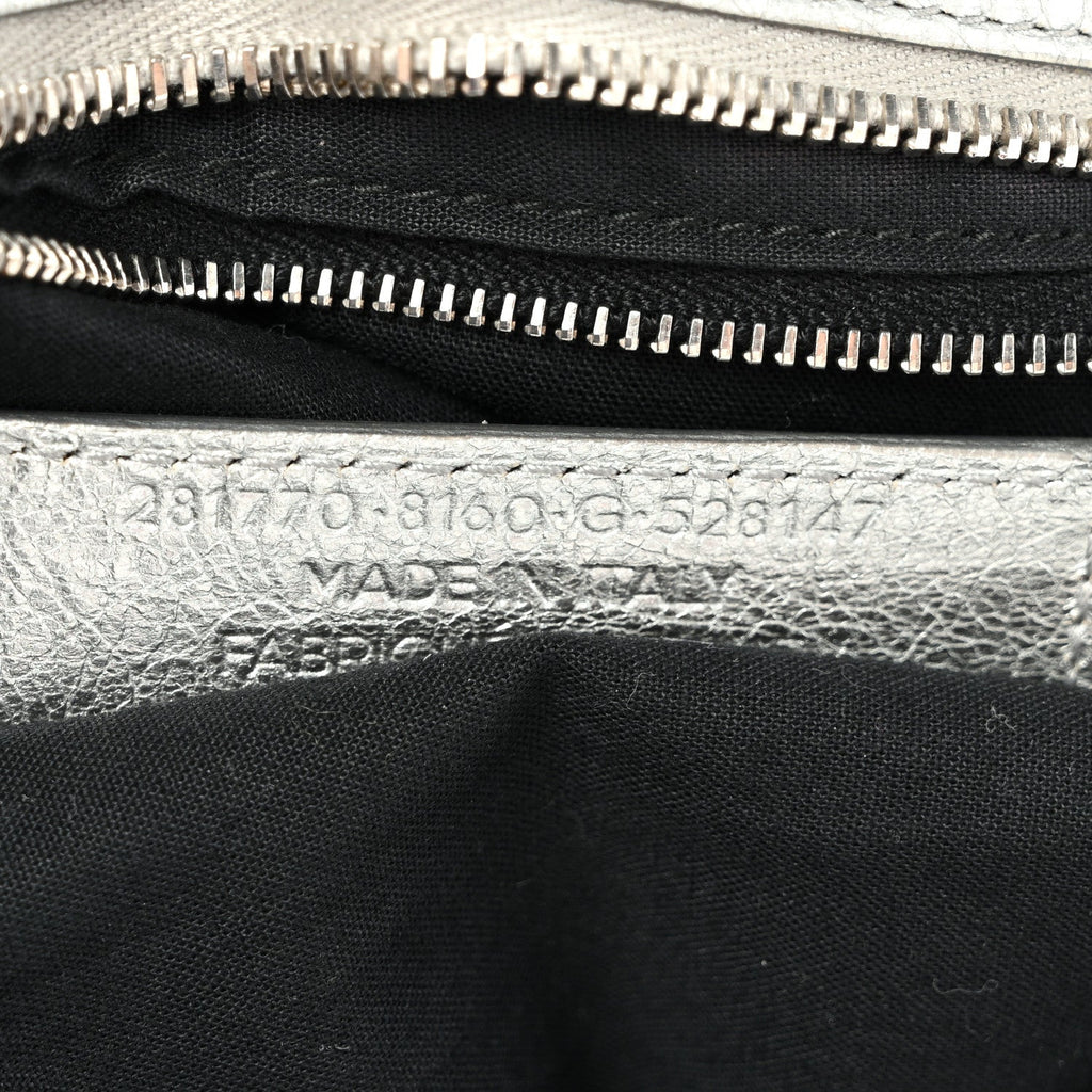 Metallic Agneau Giant 12 Silver Hardware City Gris Aluminum