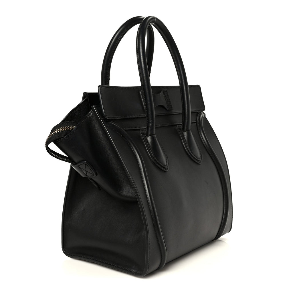 Smooth Calfskin Mini Luggage Black
