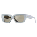 Gucci Sunglasses Square Full Rim, Grey Frame and Brown Lens GG1529S004