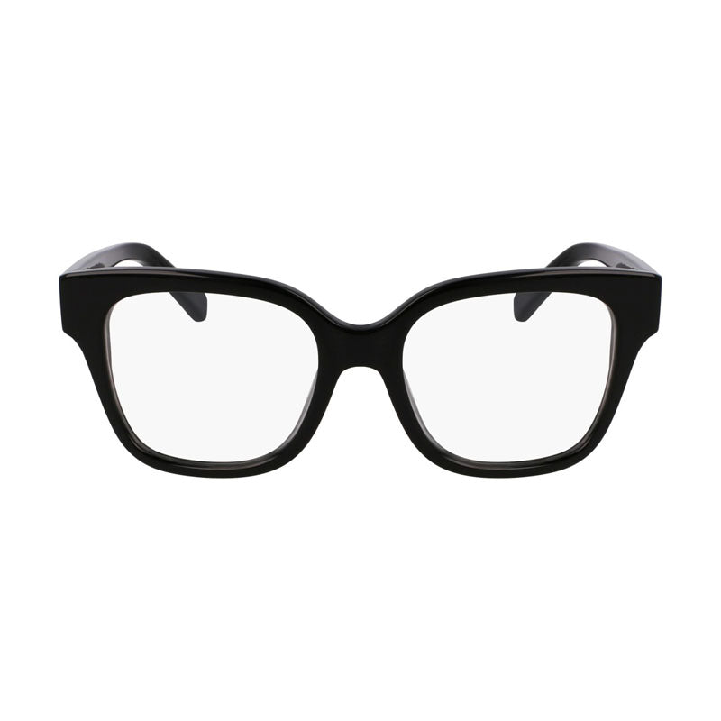 Salvatore Ferragamo Eyeglasses Square Full Rim, Transparent Caramel Frame and Clear Demo Lens Lens SF2952N261