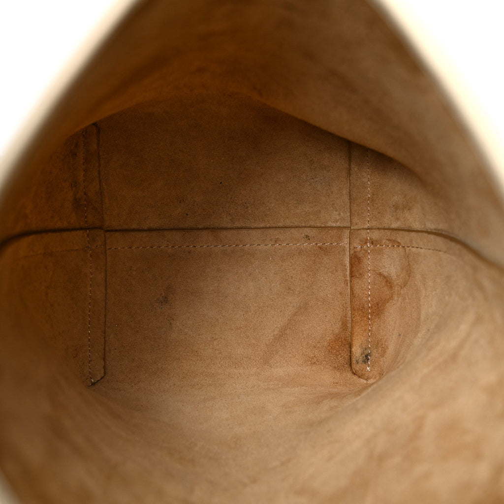 Grained Calfskin Small N/S Park Tote Ivory