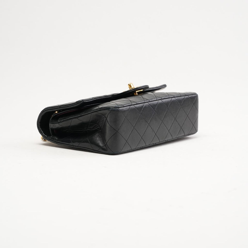 Chanel Vintage Timeless Small Double Flap Lamb Black 1991