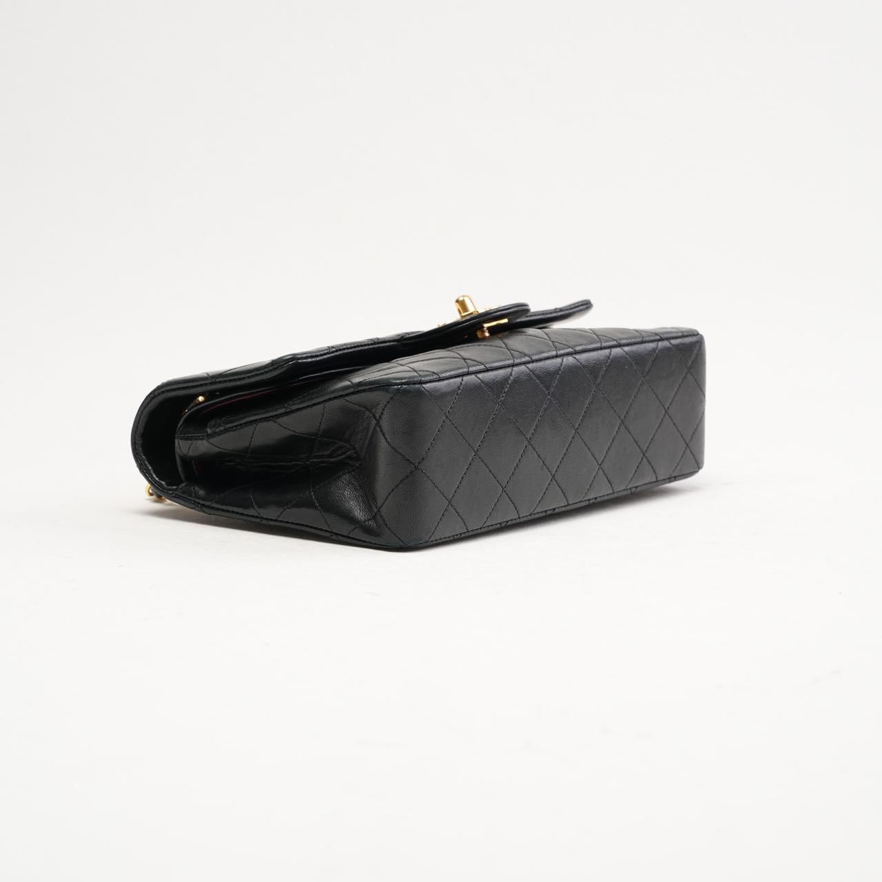 Chanel Vintage Timeless Small Double Flap Lamb Black 1991