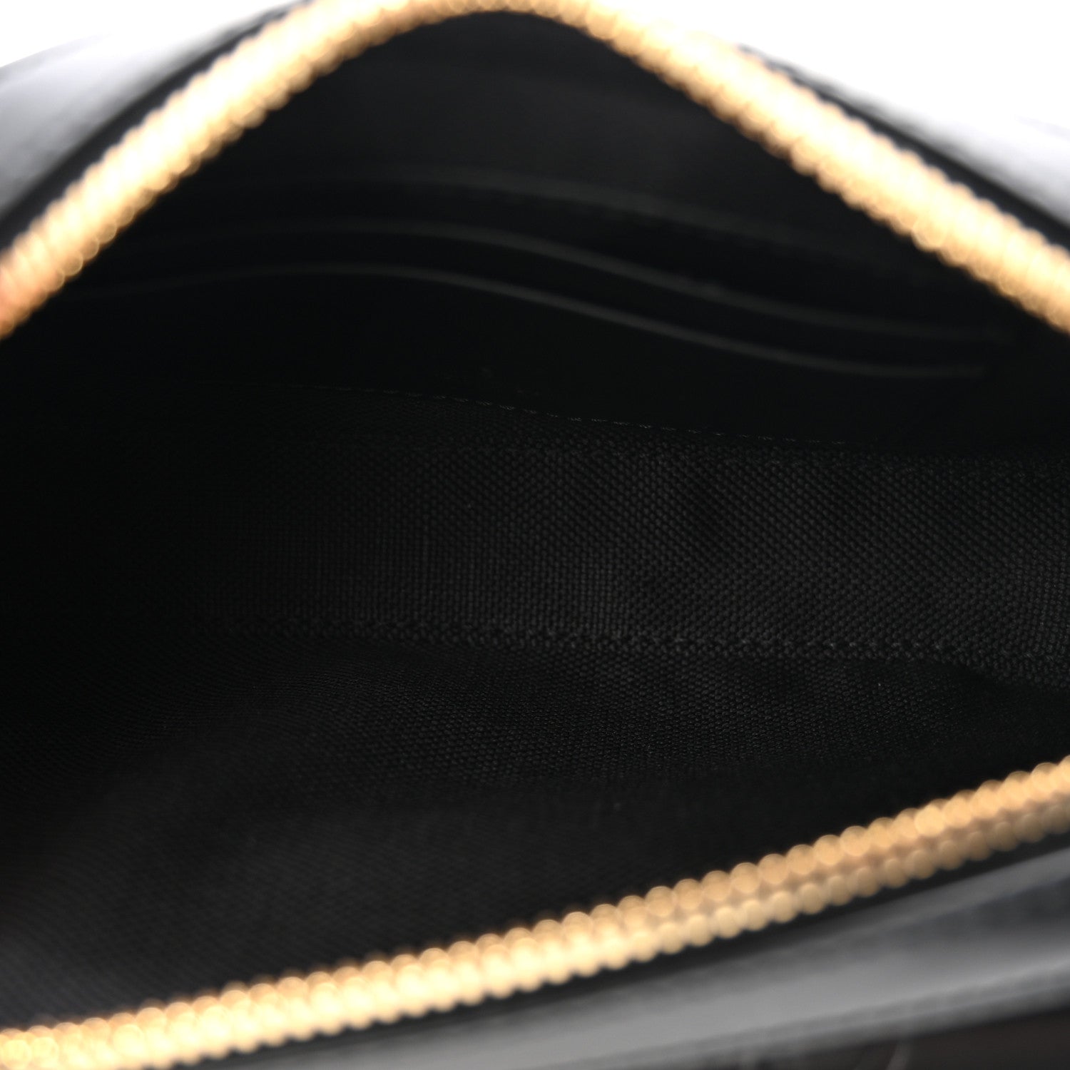 Calfskin GG Super Mini Debossed Chain Wallet Black