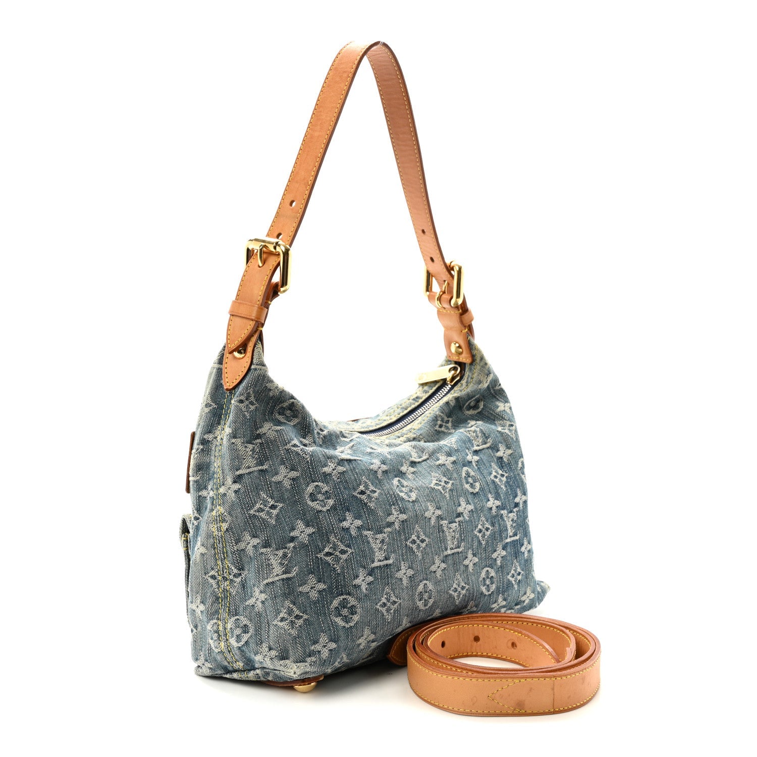 Monogram Denim Baggy PM Blue