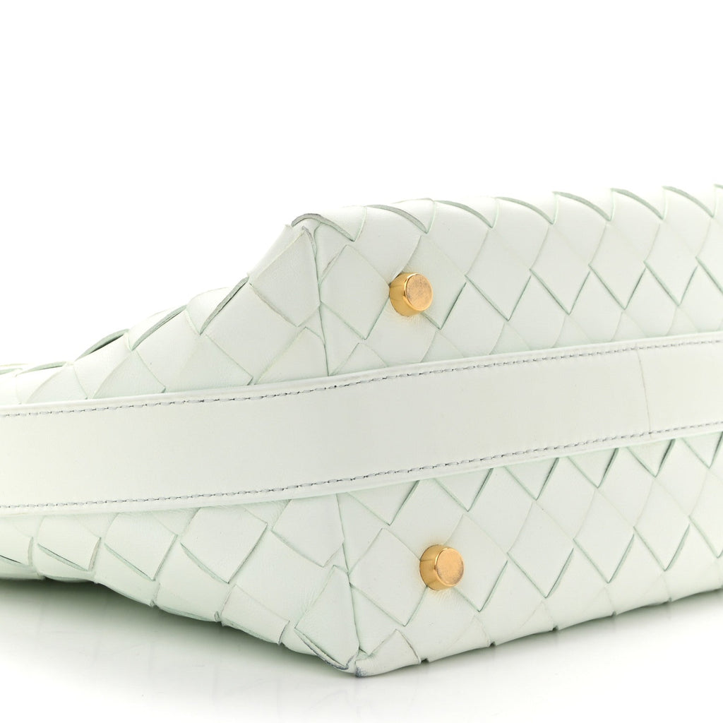 Calfskin Nappa Intrecciato Mini Wallace Glacier Muse