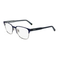Lacoste Eyeglasses Rectangle Full Rim, Matte Blue Frame and Clear Demo Lenses Lens L2304424