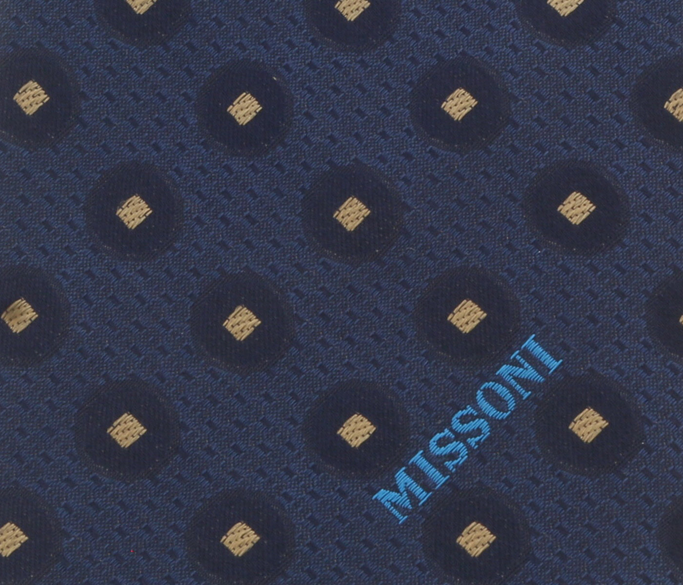 Missoni U5027 Navy  Polka Dot 100% Silk Tie