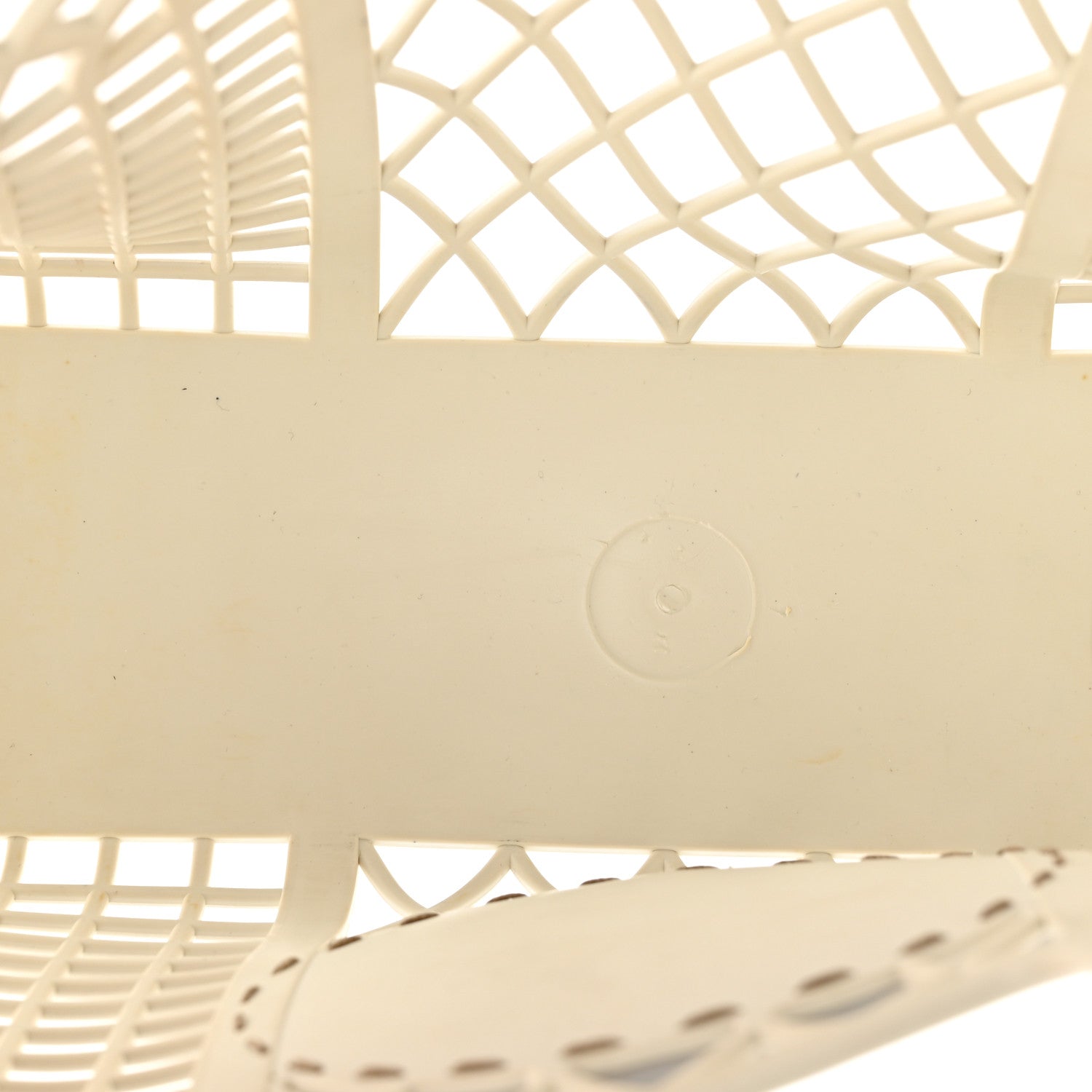 Recycled Plastic Vitello Liberty Matte Small Fendi Basket White Ice