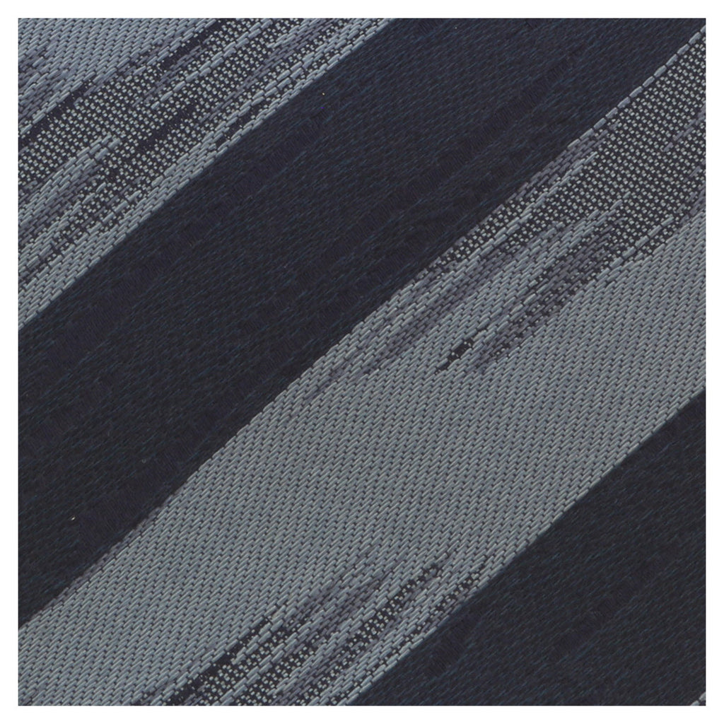 Missoni U5468 Black/Gray Regimental 100% Silk Tie