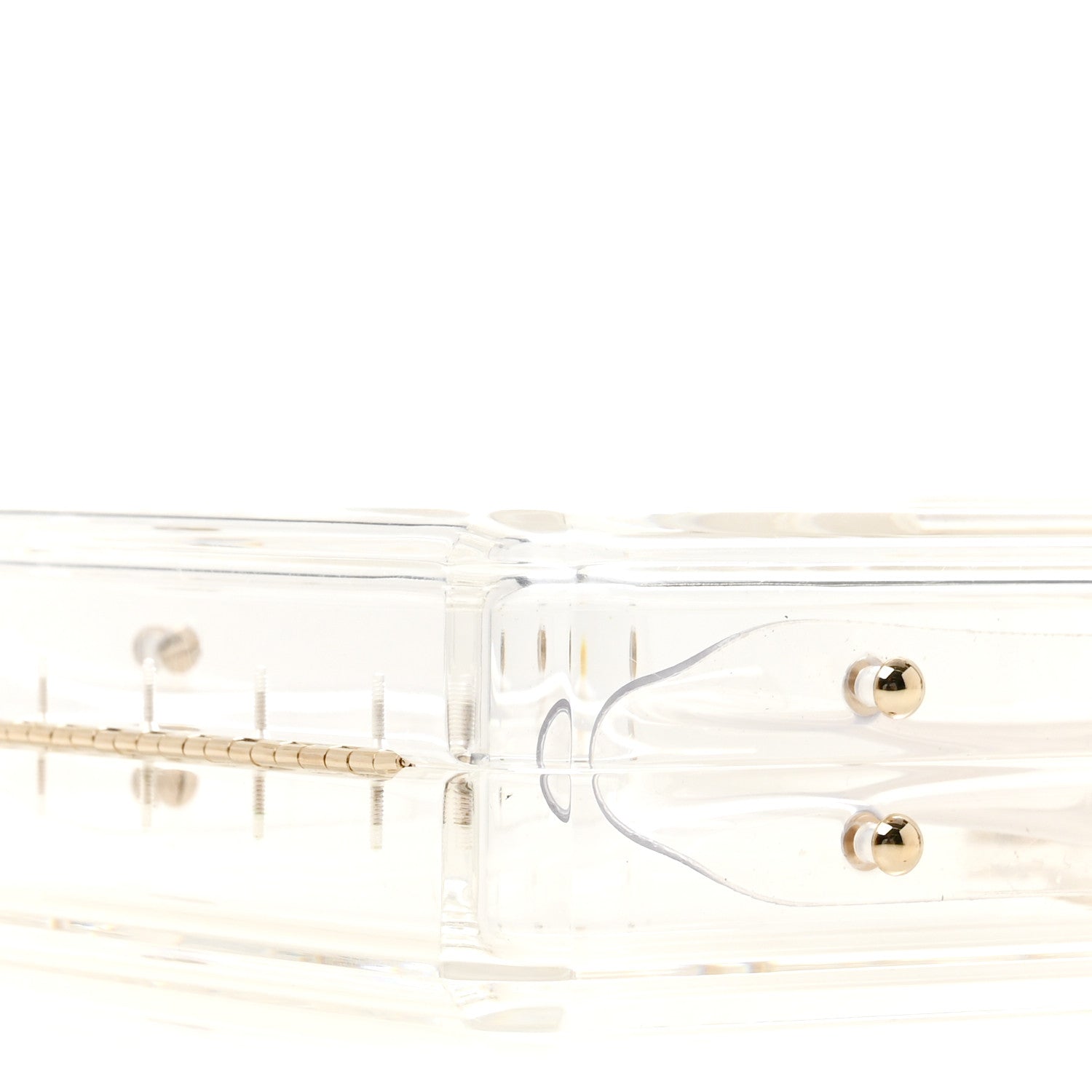 Transluscent Plexiglass Perfume Bottle Clutch