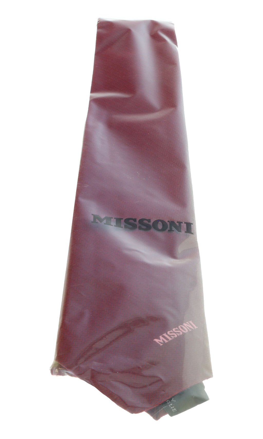 Missoni U5564 Burgundy Chevron 100% Silk Tie