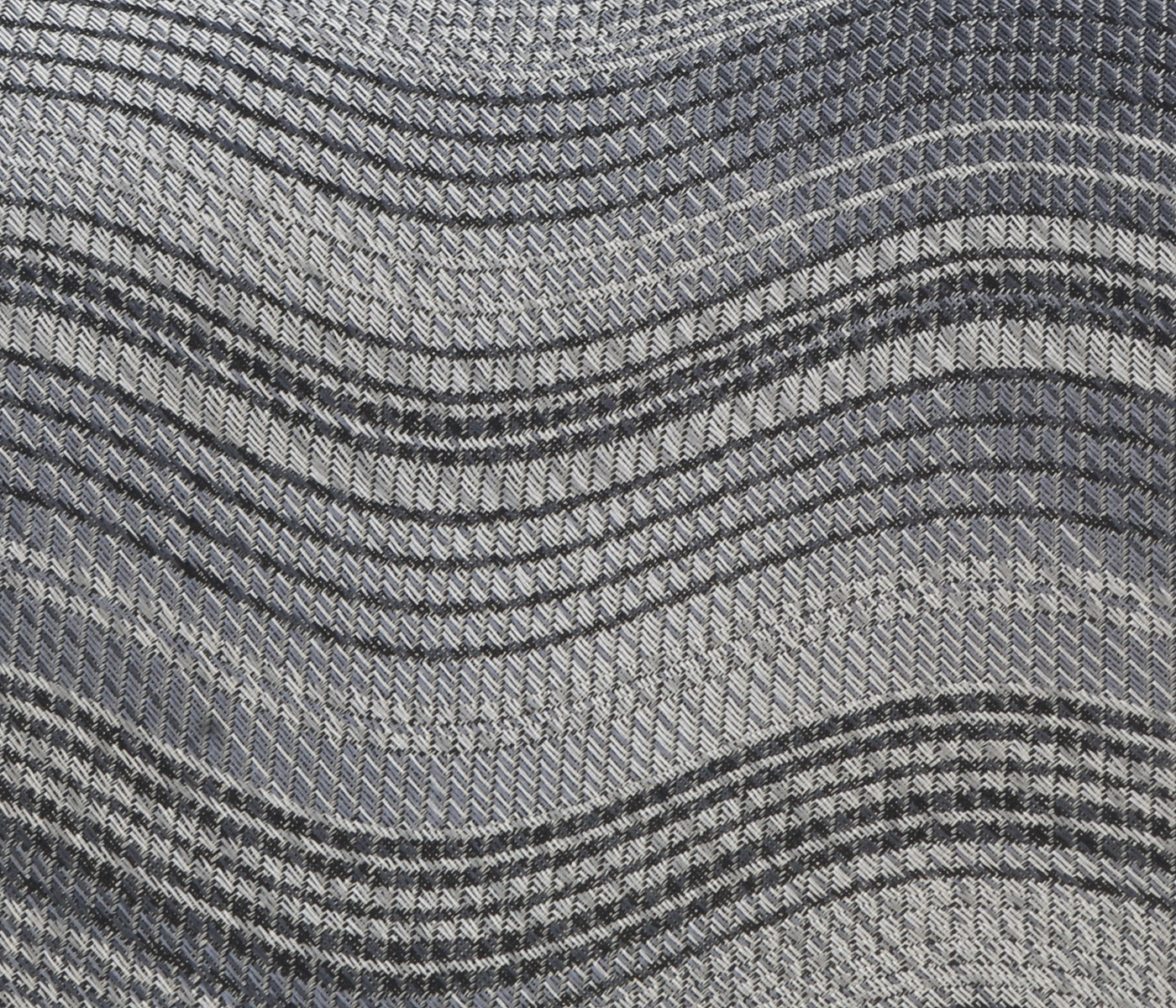 Missoni U1337 Silver/Gray Pencil 100% Silk Tie