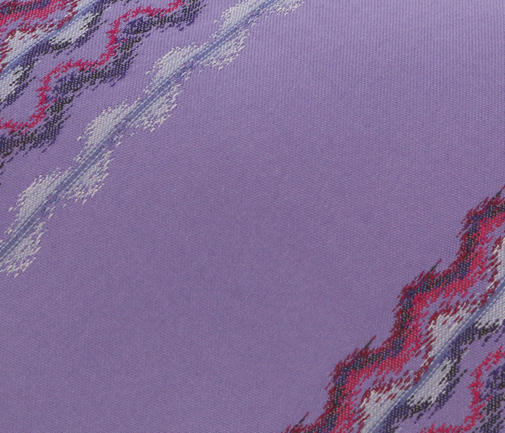 Missoni U4310 Purple Sharkskin 100% Silk Tie