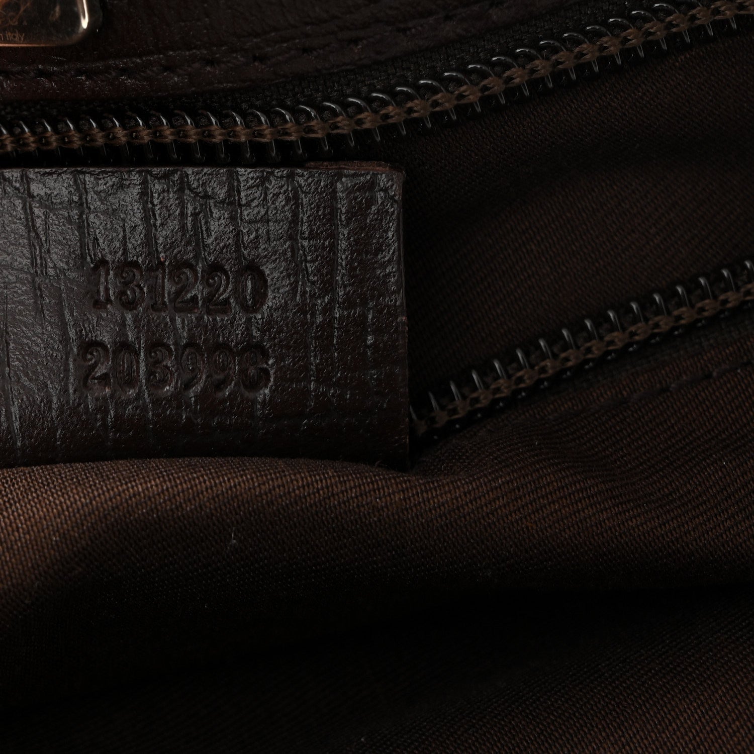 GG Plus Monogram Small Vertical Tote Dark Brown