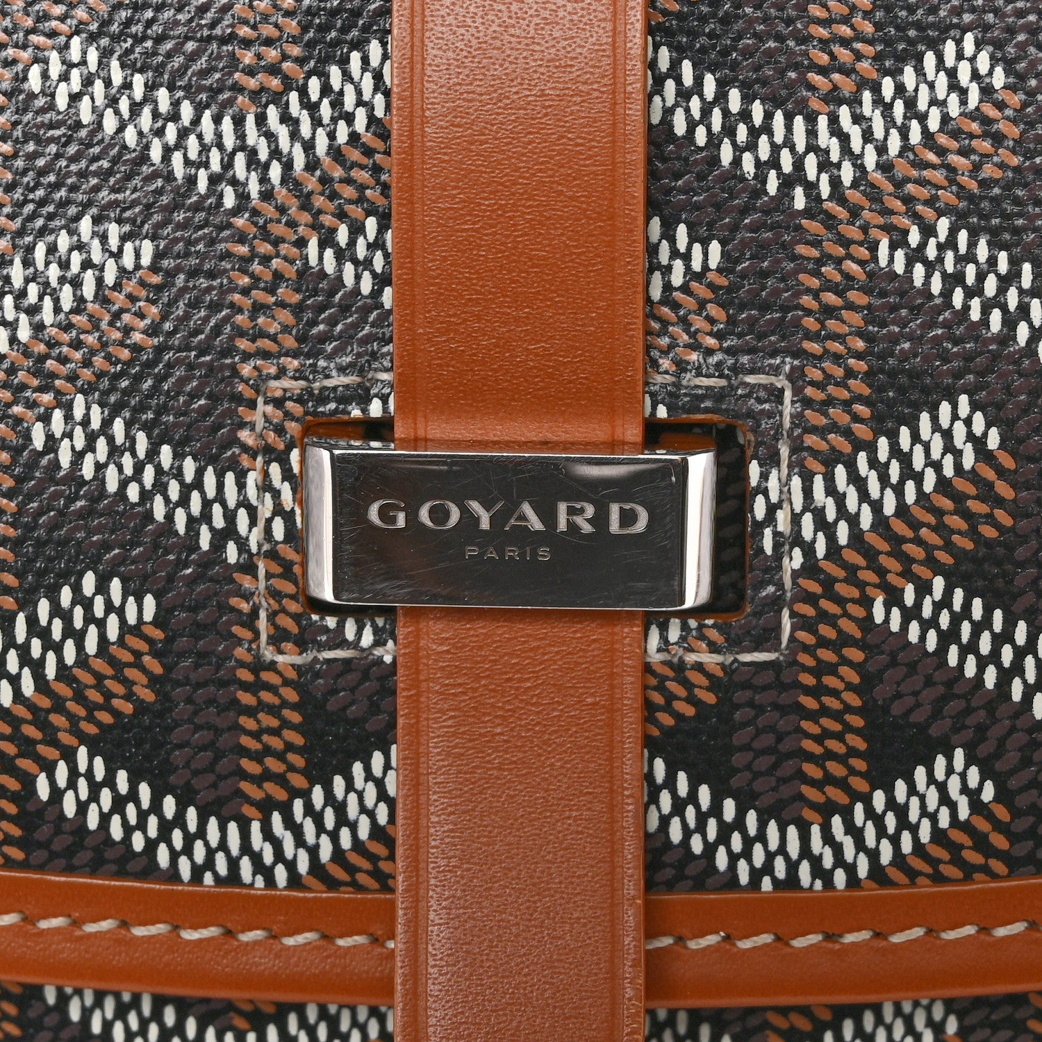 Goyardine Belvedere II PM Messenger Bag Black Gold