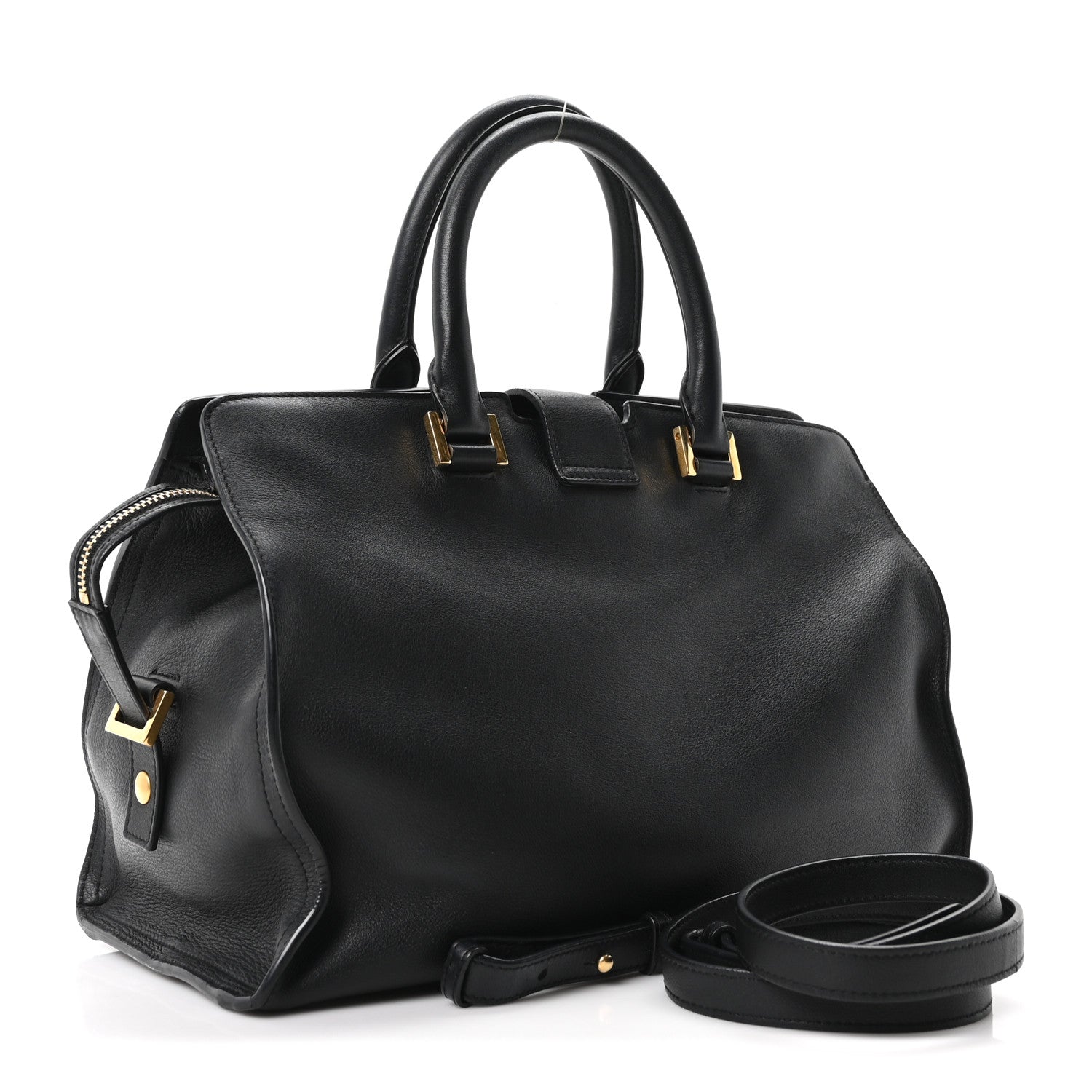 Calfskin Small Classic Y Cabas Black