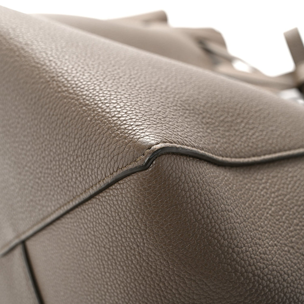 Soft Grained Calfskin Small Belt Cabas Phantom Taupe