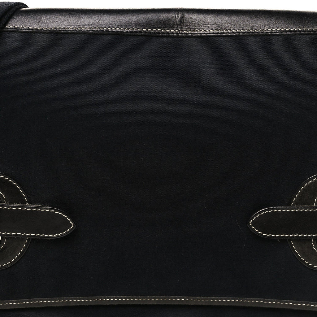 Toile Officier Buenaventura Messenger Bag Black