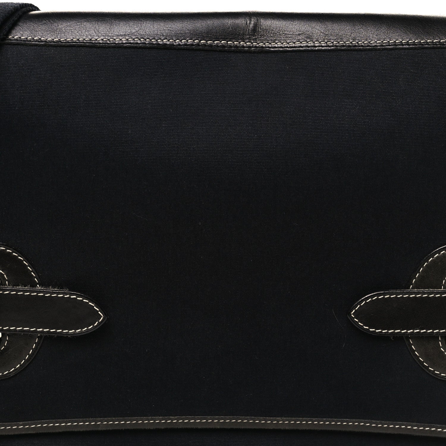 Toile Officier Buenaventura Messenger Bag Black