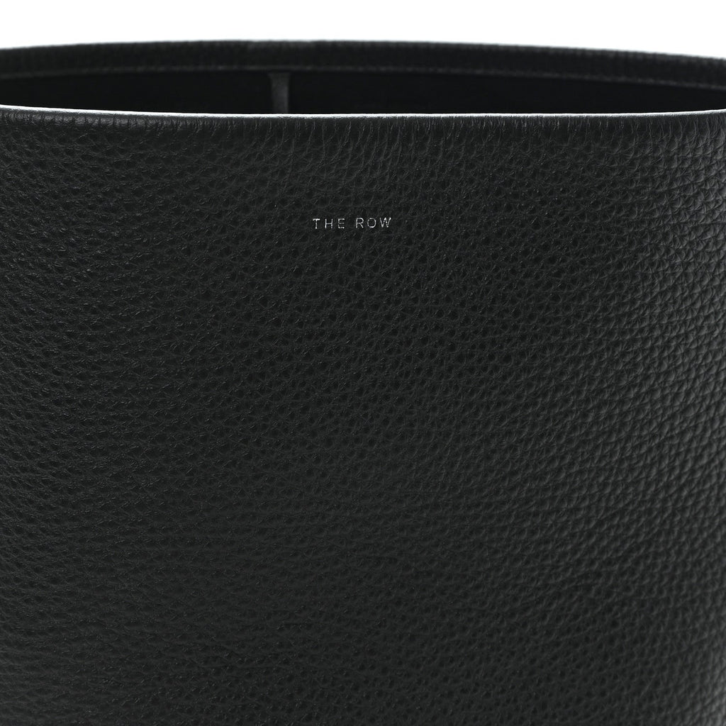 Grained Calfskin Medium N/S Park Tote Black