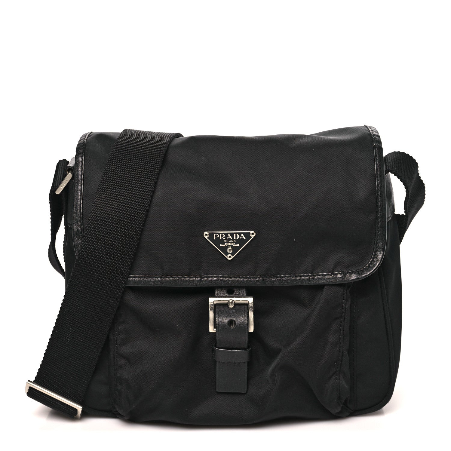 Nylon Vela Messenger Black